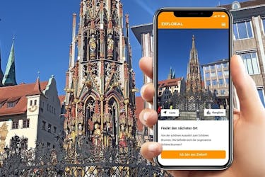 Nuremberg exploration walking tour with smartphone game